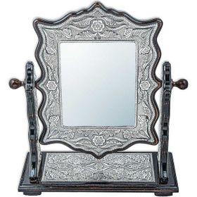 Gumush T4837 PB Çiçek Desenli Kare Çift Taraflı Gümüş Ayna