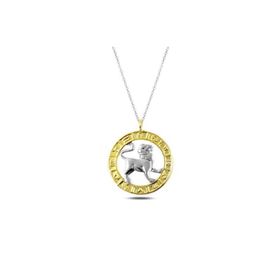 Gumush T4926gümüş Gold Aslan Burcu Kolye