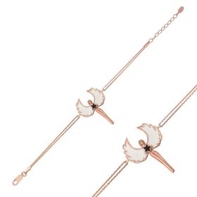 Gumush T4957 PB Rose Su Perisi Gümüş Bileklik