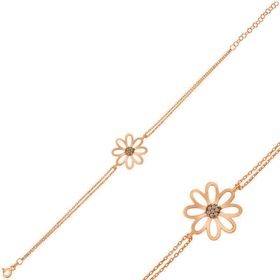 Gumush T5125 Gümüş Rose Çiçek Kadın Bileklik