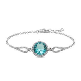 Gumush T5250 Gümüş Aquamarine Kadın Bileklik