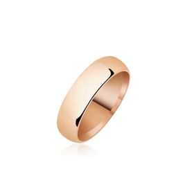 Gumush T5453 PB 5 Mm Düz Bombeli Rose Gümüş Alyans