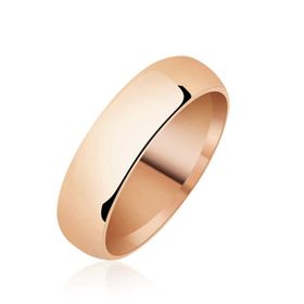 Gumush T5453 PB 5 Mm Düz Bombeli Rose Gümüş Alyans