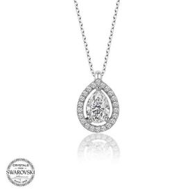 Gumush T5742 Swarovski Taşlı Tektaş Gümüş Kadın Kolye