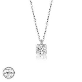 Gumush T5846 Swarovski Taşlı Tektaş Gümüş Kadın Kolye
