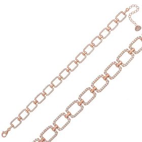 Gumush T5852 PB Taşlı Gurmet Gümüş Bayan Bileklik