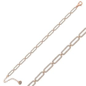 Gumush T5854 PB Taşlı Gurmet Gümüş Bayan Bileklik