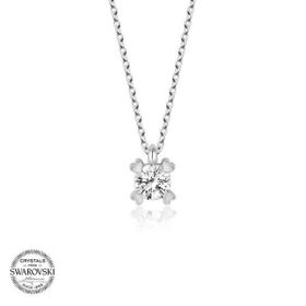 Gumush T5888 Swarovski Taşlı Tektaş Gümüş Kadın Kolye