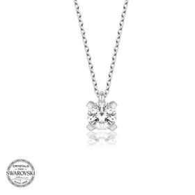 Gumush T5889 Swarovski Taşlı Tektaş Gümüş Kadın Kolye