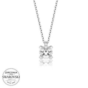 Gumush T5889 Swarovski Taşlı Tektaş Gümüş Kadın Kolye