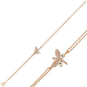 Gumush T6456 ​Rose Yusufçuk Kadın Gümüş Bileklik