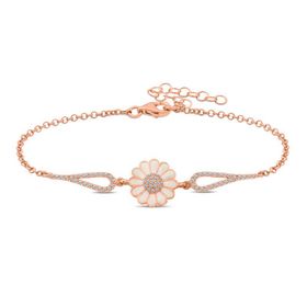 Gumush T6511 ​Rose Papatya Kadın Gümüş Bileklik