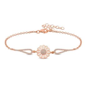 Gumush T6511 ​Rose Papatya Kadın Gümüş Bileklik