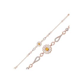 Gumush T6511 ​Rose Papatya Kadın Gümüş Bileklik