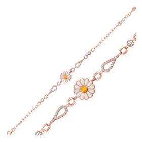 Gumush T6511 ​Rose Papatya Kadın Gümüş Bileklik