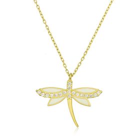 Gumush T6536 Gold Yusufçuk Bayan Gümüş Kolye