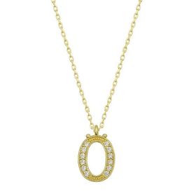 Gumush T6623 Gold Ö Harfi Kadın Gümüş Kolye
