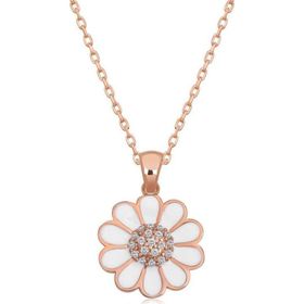 Gumush T6641 Rose Papatya Kadın Gümüş Kolye