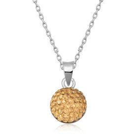 Gumush T6934 Kristal Taşlı Kadın Gümüş Kolye