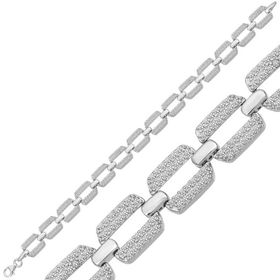 Gumush T6962 Zirkon Taşlı Kadın Gümüş Bileklik