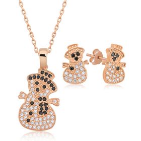 Gumush T7152 Kardan Adam Kadın Gümüş Set