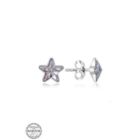 Gumush T7162 Swarovski Crystal Taşlı Yıldız Çivili Kadın Gümüş Küpe