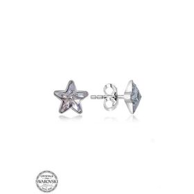 Gumush T7162 Swarovski Crystal Taşlı Yıldız Çivili Kadın Gümüş Küpe