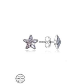Gumush T7162 Swarovski Crystal Taşlı Yıldız Çivili Kadın Gümüş Küpe