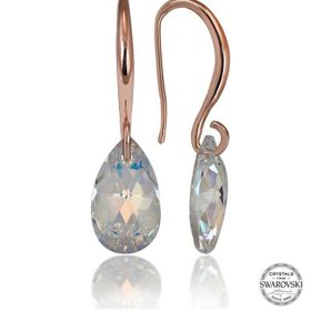 Gumush T7163 Swarovski Crystal Taşlı Damla Sallantılı Kadın Gümüş Küpe