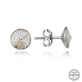 Gumush T7176 Swarovski Crystal Taşlı Çivili Kadın Gümüş Küpe