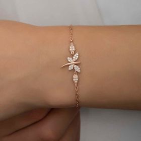 Gumush T7198 Rose Yusufçuk Kadın Gümüş Bileklik