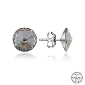 Gumush T7210 Swarovski Crystal Taşlı Çivili Kadın Gümüş Küpe