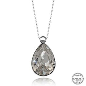 Gumush T7272 Swarovski Crystal Taşlı Damla Gümüş Kadın Kolye