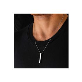 Gumush T7341 Çubuk Erkek Gümüş Kolye