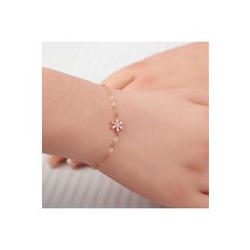 Gumush T7382 Rose Çiçek Kadın Gümüş Bileklik