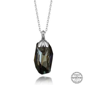 Gumush T7588 Swarovski Crystal Taşlı Özel Kesim Kadın Gümüş Kolye