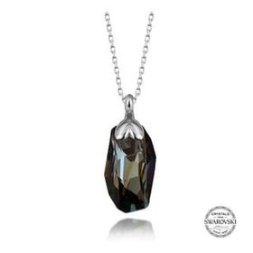 Gumush T7588 Swarovski Crystal Taşlı Özel Kesim Kadın Gümüş Kolye
