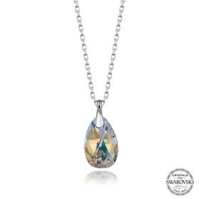 Gumush T7598 Swarovski Crystal Taşlı Damla Gümüş Kadın Kolye