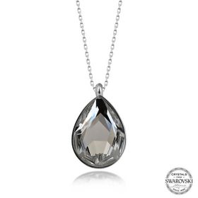 Gumush T7602 Swarovski Crystal Taşlı Damla Kadın Gümüş Kolye