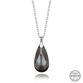 Gumush T7606 Swarovski Crystal Taşlı Damla Kadın Gümüş Kolye
