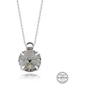 Gumush T7640 Swarovski Crystal Taşlı Tektaş Kadın Gümüş Kolye