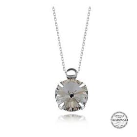 Gumush T7640 Swarovski Crystal Taşlı Tektaş Kadın Gümüş Kolye