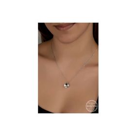 Gumush T7640 Swarovski Crystal Taşlı Tektaş Kadın Gümüş Kolye