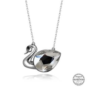 Gumush T7649 Swarovski Crystal Taşlı Kuğu Kadın Gümüş Kolye
