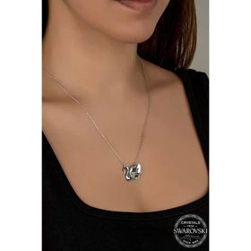 Gumush T7649 Swarovski Crystal Taşlı Kuğu Kadın Gümüş Kolye