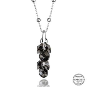 Gumush T7685 Swarovski Crystal Taşlı Salkım Kadın Gümüş Kolye