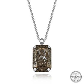Gumush T7690 Crystal Taşlı Top Zincir Kadın Gümüş Kolye