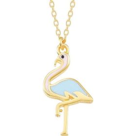 Gumush T7789 Gümüş Gold Flamingo Kadın Kolye