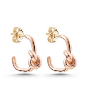 Gumush T7799 Rose Düğüm Kadın Gümüş Küpe