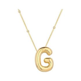 Gumush T7857 Gümüş Gold Balon G Harfi Kadın Kolye